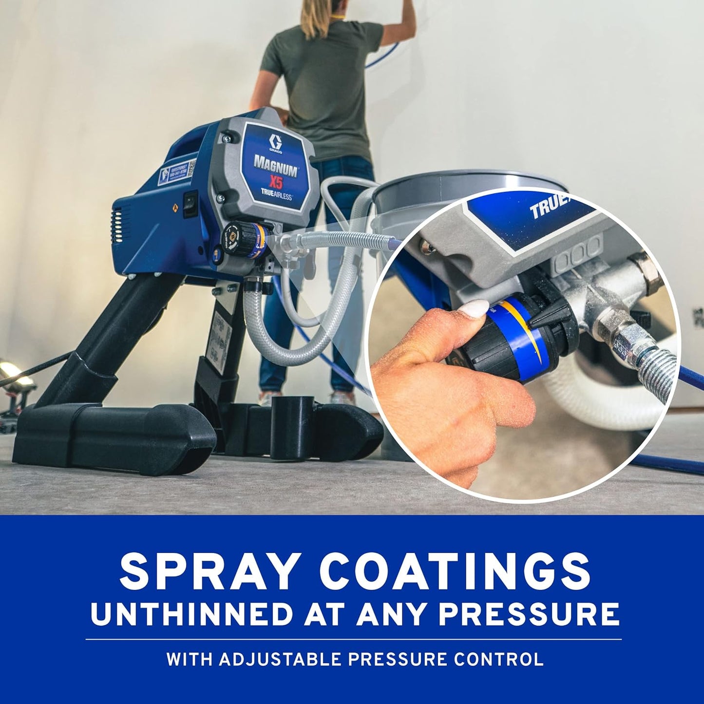 Magnum 262800 X5 Stand Airless Paint Sprayer, Blue